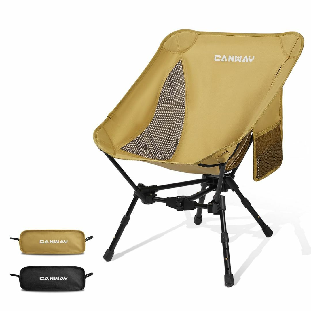 色:カーキCANWAY 折りたたみ椅子 アウトドア 椅子 キャンプ チェア