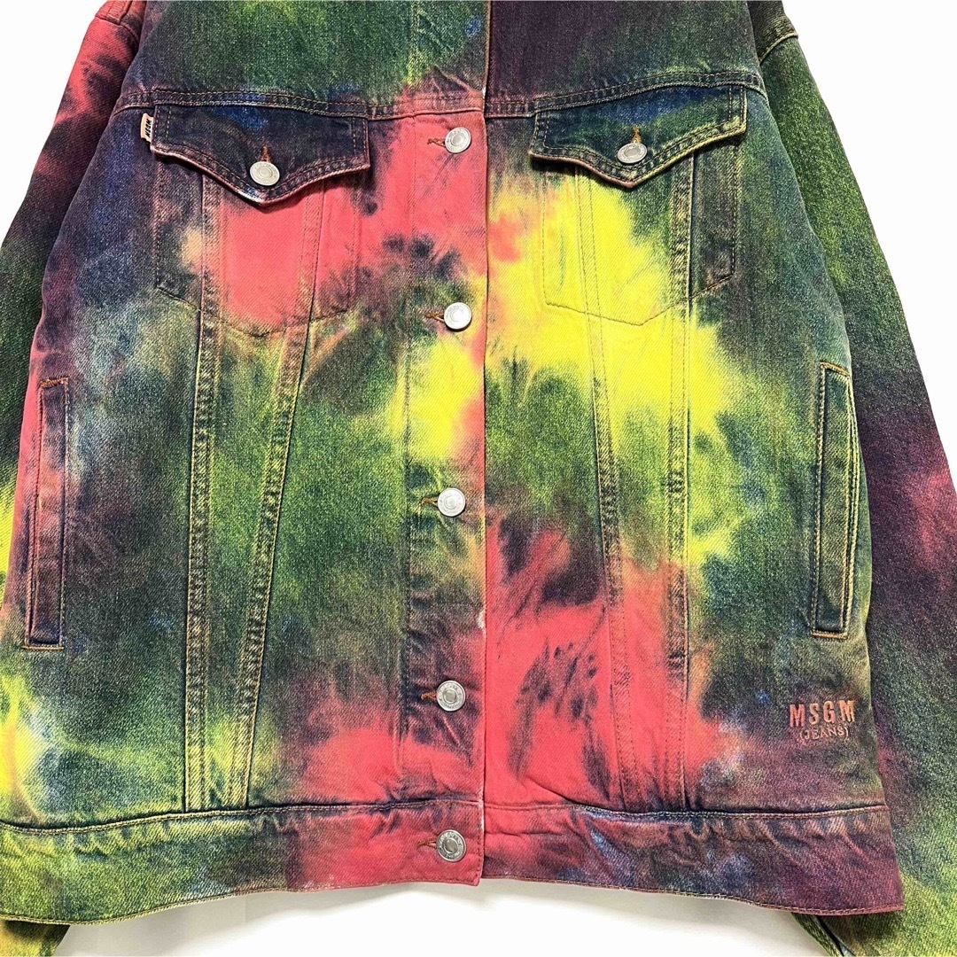 レア MSGM Multicolor Denim Jacket 38 M