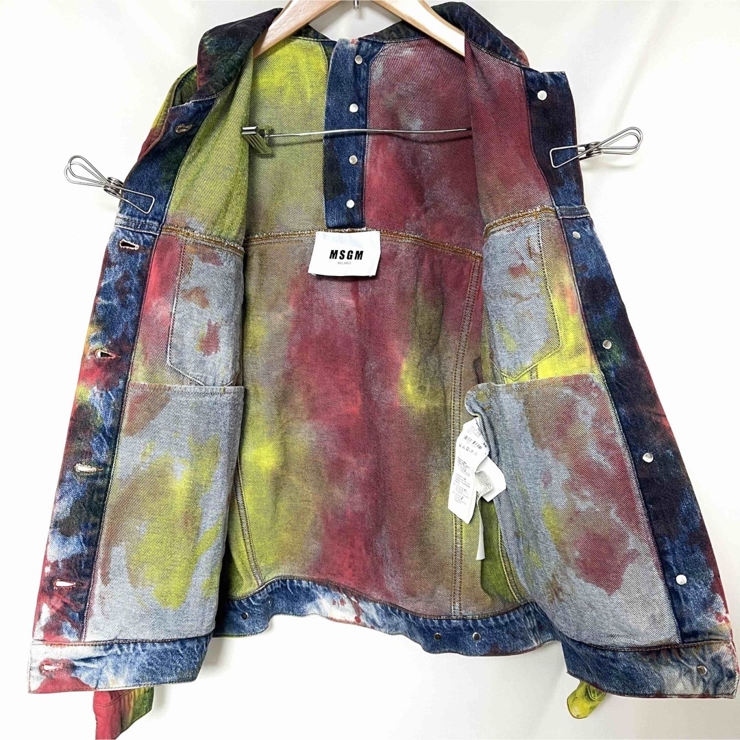 レア MSGM Multicolor Denim Jacket 38 M