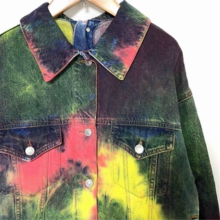 レア MSGM Multicolor Denim Jacket 38 M