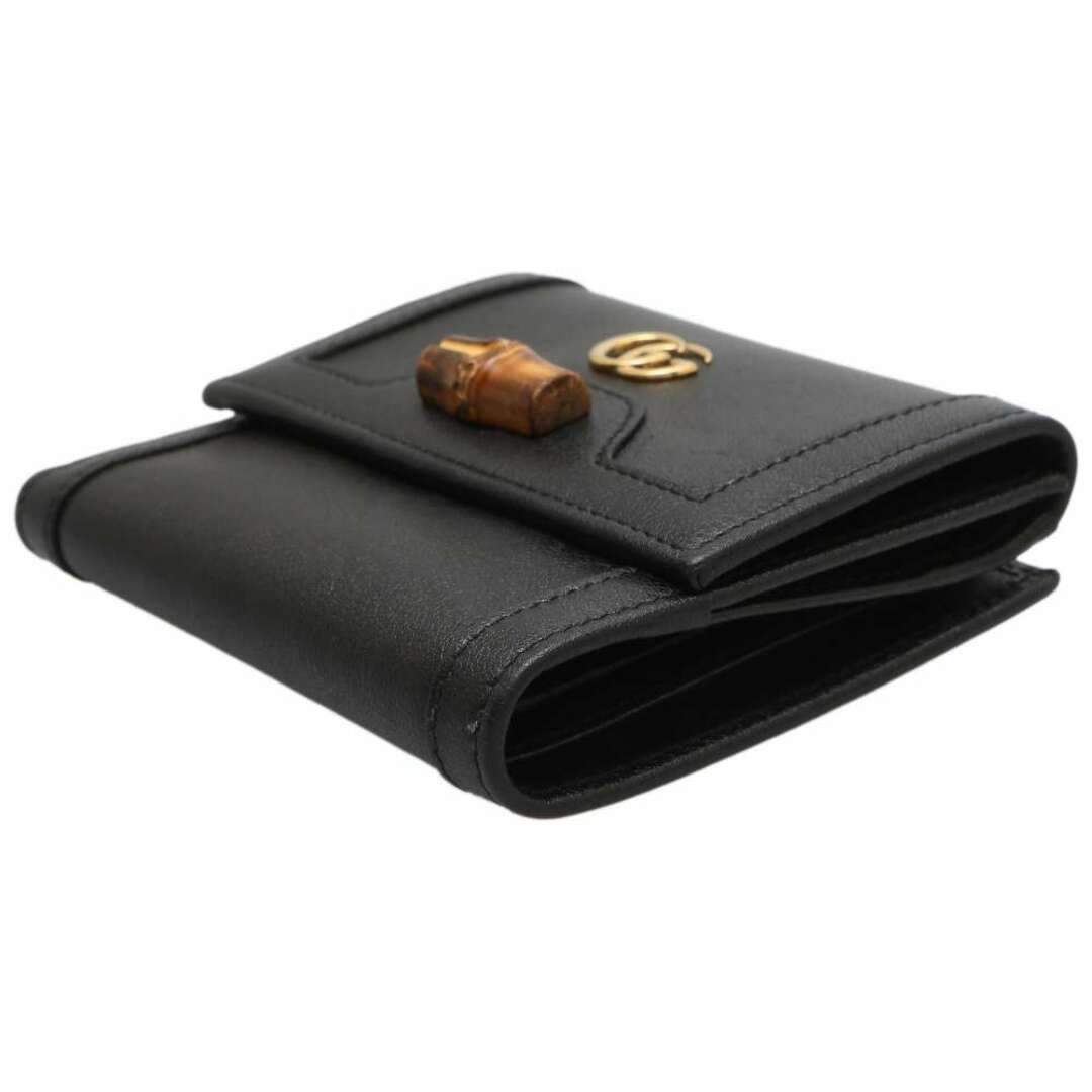 Gucci - グッチ 二つ折り財布 Wホック コンパクトウォレット バンブー