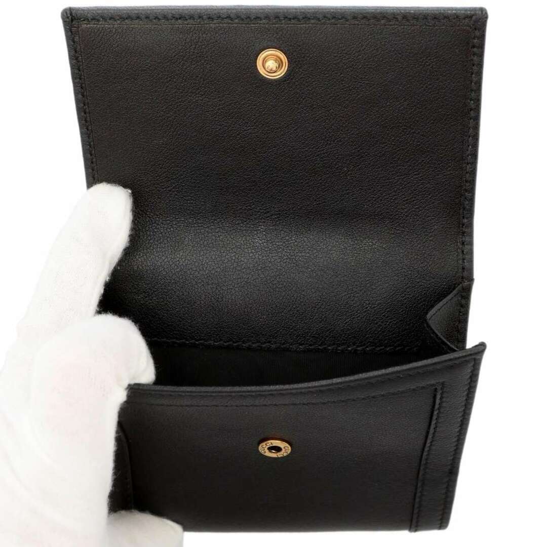 Gucci - グッチ 二つ折り財布 Wホック コンパクトウォレット バンブー