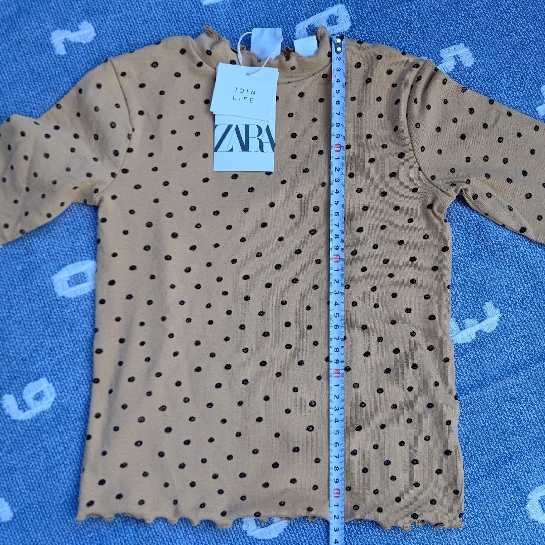 ZARA(ザラ)のZARA BABY ドット柄トップスサイズ 4-5 years 110 キッズ/ベビー/マタニティのキッズ服女の子用(90cm~)(Tシャツ/カットソー)の商品写真