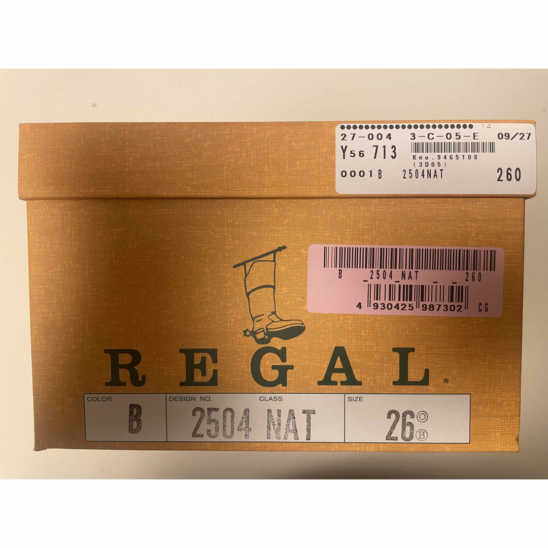 REGAL 2504NA プレーントウ ブラック 26.0cm リーガル 革靴 2