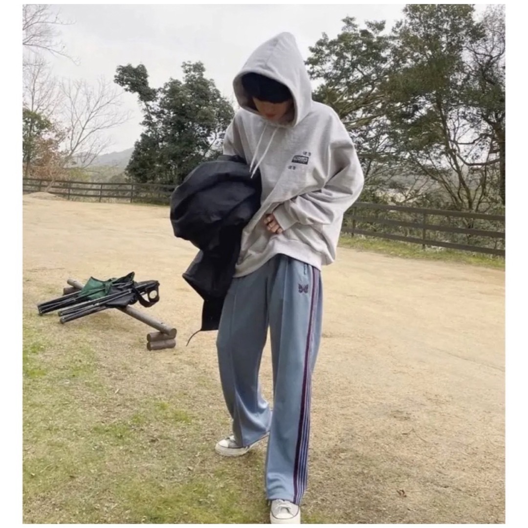 Needles トラックパンツ ストレート ブルー レッド-