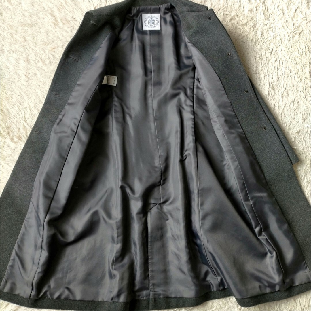 【J.PRESS】スーパー100sカシミヤ混ビーバーステンカラーコート 9号