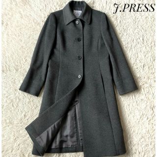 J.PRESS - 【美品】J・PRESS アンゴラ混 ロングコート リアルファー