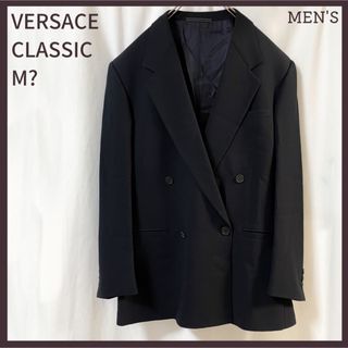 ヴェルサーチ(VERSACE)のVERSACE ヴェルサーチ V2 テーラードジャケット ダブル ブラック (テーラードジャケット)