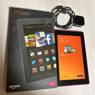 アマゾン(Amazon)のfire HD 7タブレット(第4世代) 16GB ピンク(タブレット)