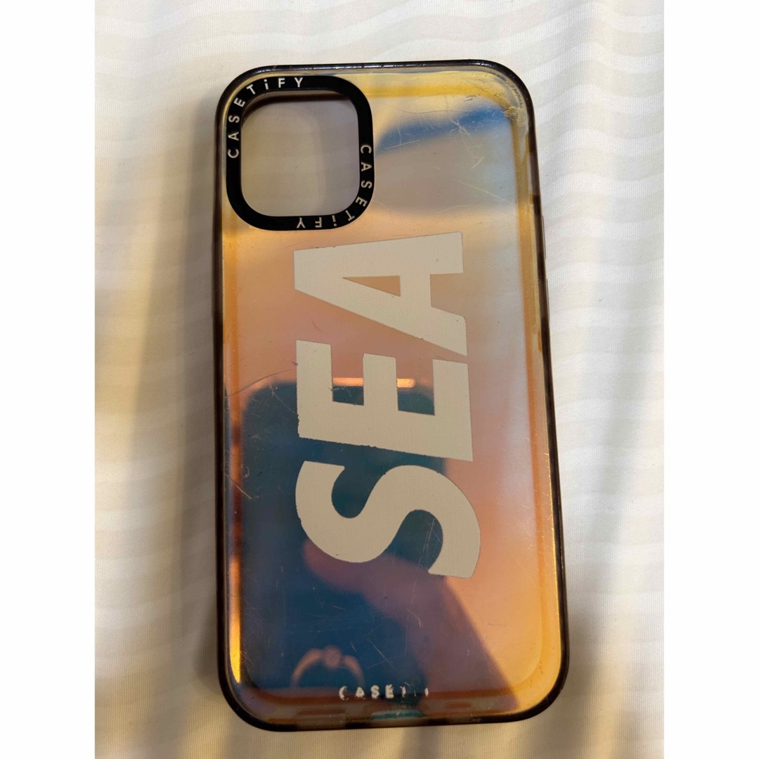 iPhoneケースCASETIFY × WIND AND SEA 携帯ケース　ピンク