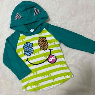 アナップキッズ(ANAP Kids)のANAPKIDS チュニックパーカー 100cm(Tシャツ/カットソー)