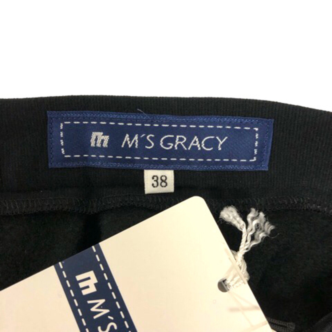 M'S GRACY(エムズグレイシー)のエムズグレイシー スカート フレア タック ストレッチ 裏起毛 ひざ丈 38 黒 レディースのスカート(その他)の商品写真