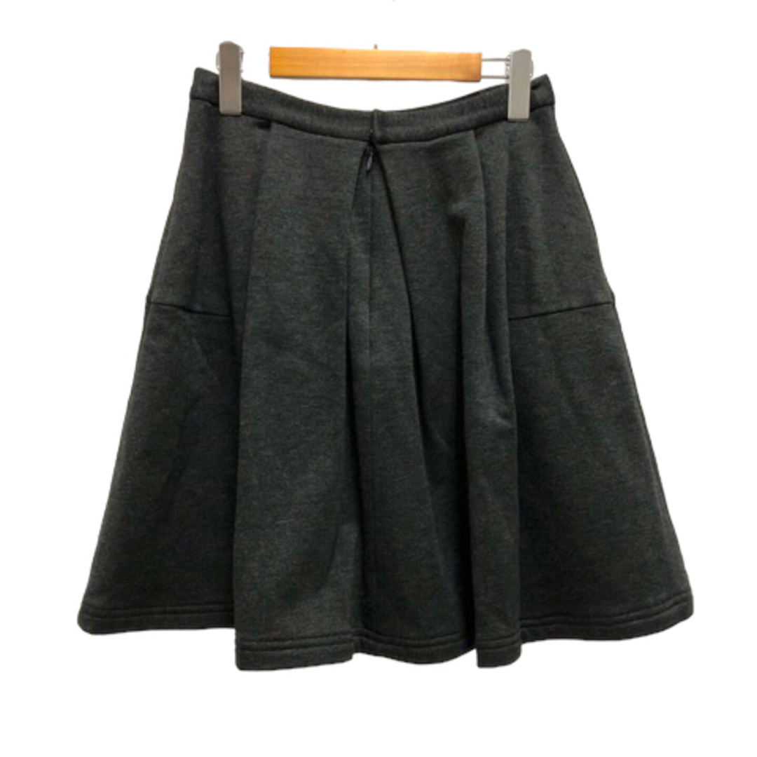M'S GRACY(エムズグレイシー)のエムズグレイシー スカート フレア ストレッチ 裏起毛 ひざ丈 38 グレー レディースのスカート(その他)の商品写真