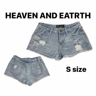 ヘブンアンドアース(HEAVEN and Earth)のHeaven AND earth ヘブンアンドアース　デニムショートパンツ(ショートパンツ)