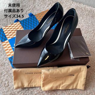 未使用】LOUIS VUITTON ゴールド金具 パンプス ブラック 34.5-