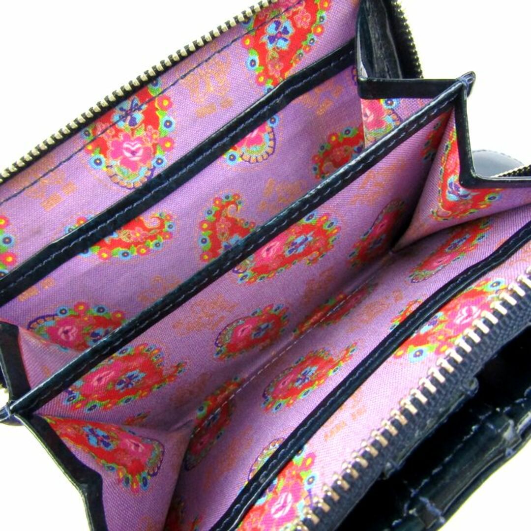 【美品】ANNA SUI　❤️バルーン がま口 2つ折り財布❤️　マスタード