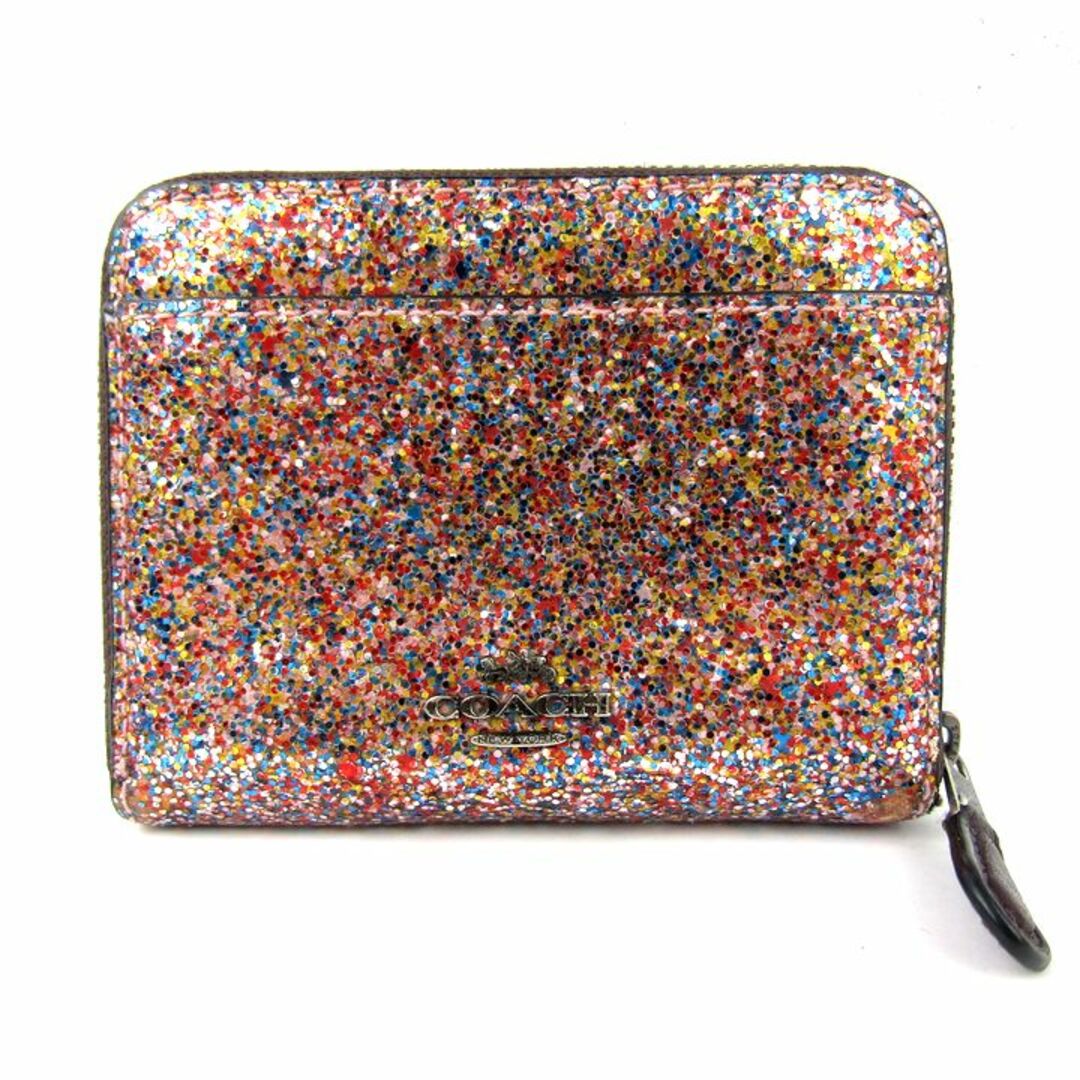 ★新品 COACH コーチ 長財布 花柄 ハート ホワイト 白色