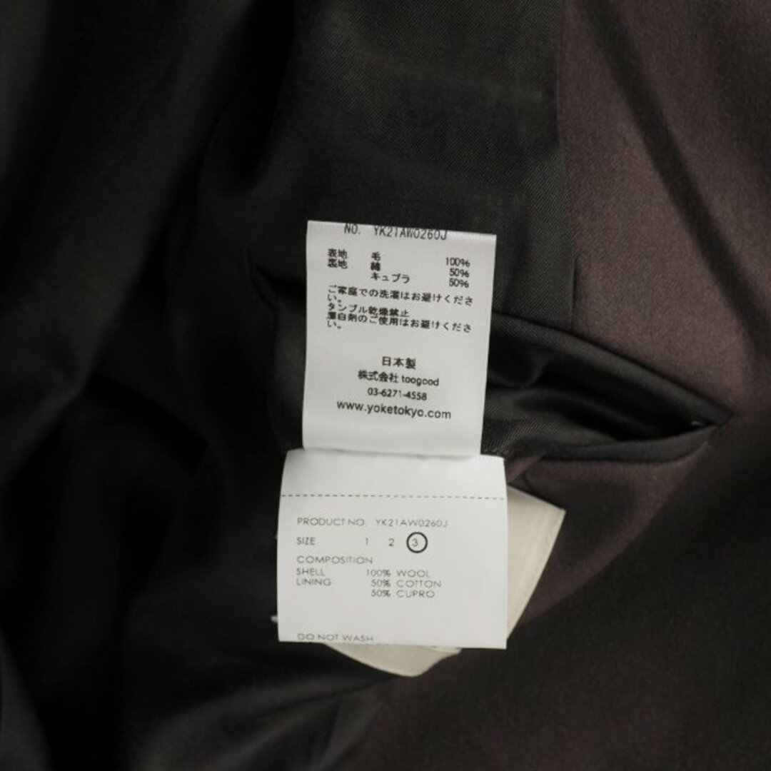 other(アザー)のヨーク YOKE サイド オープン ダブル ジャケット 3 パープル メンズのジャケット/アウター(テーラードジャケット)の商品写真