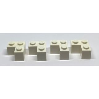 LEGO パーツ　コーナーブロック　白　4個(知育玩具)