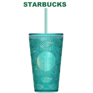 スターバックスコーヒー(Starbucks Coffee)のコールドカップタンブラーウェイブブルーグリーン473ml(タンブラー)