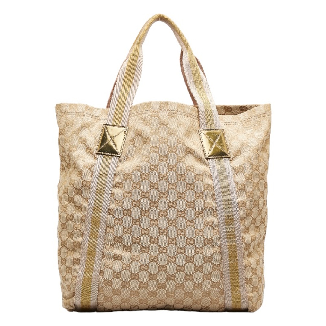Gucci - グッチ GGキャンバス シェリーライン トートバッグ 189669