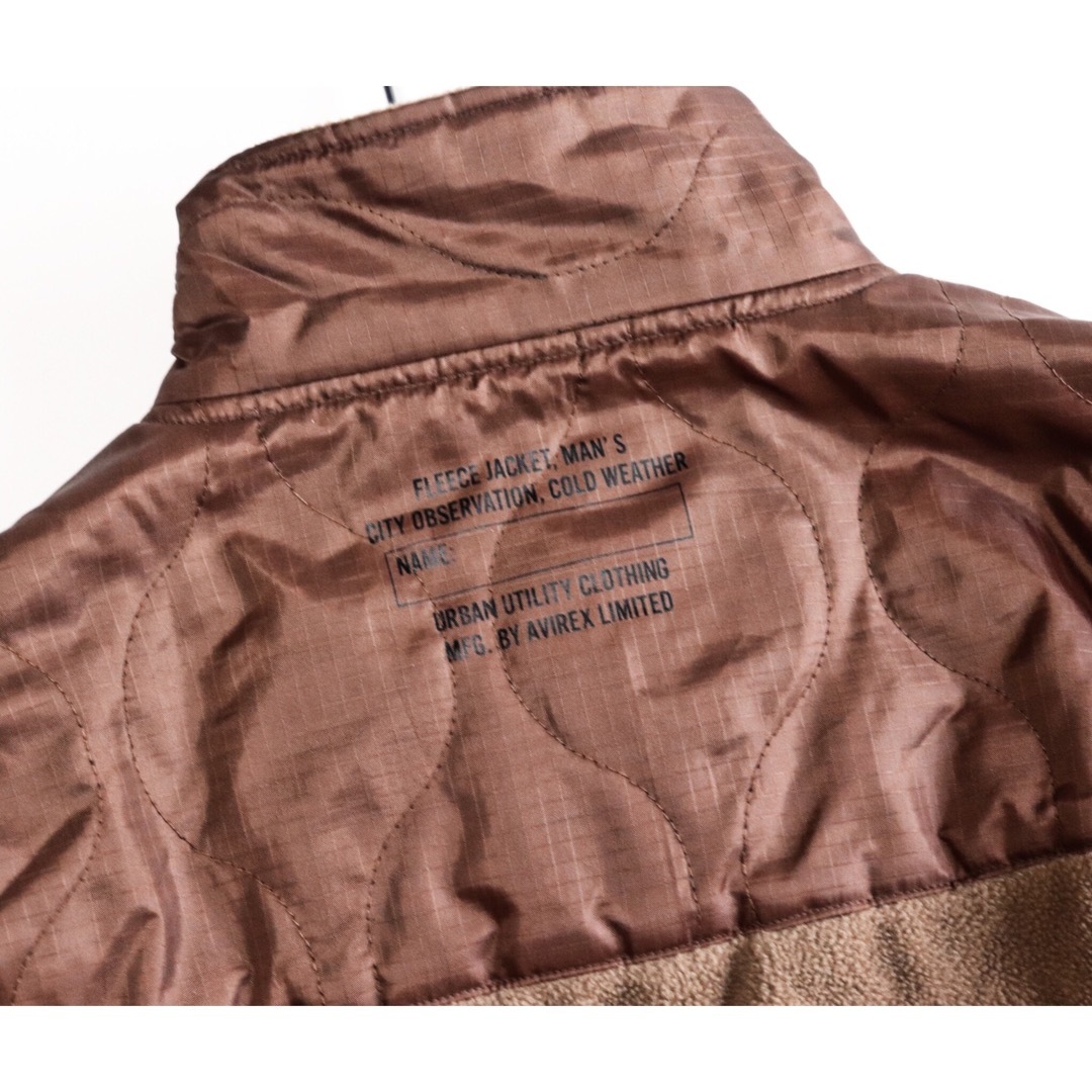 AVIREX(アヴィレックス)の《アヴィレックス》新品 M-65 もこふわ フリースキルトジャケット L メンズのジャケット/アウター(ミリタリージャケット)の商品写真