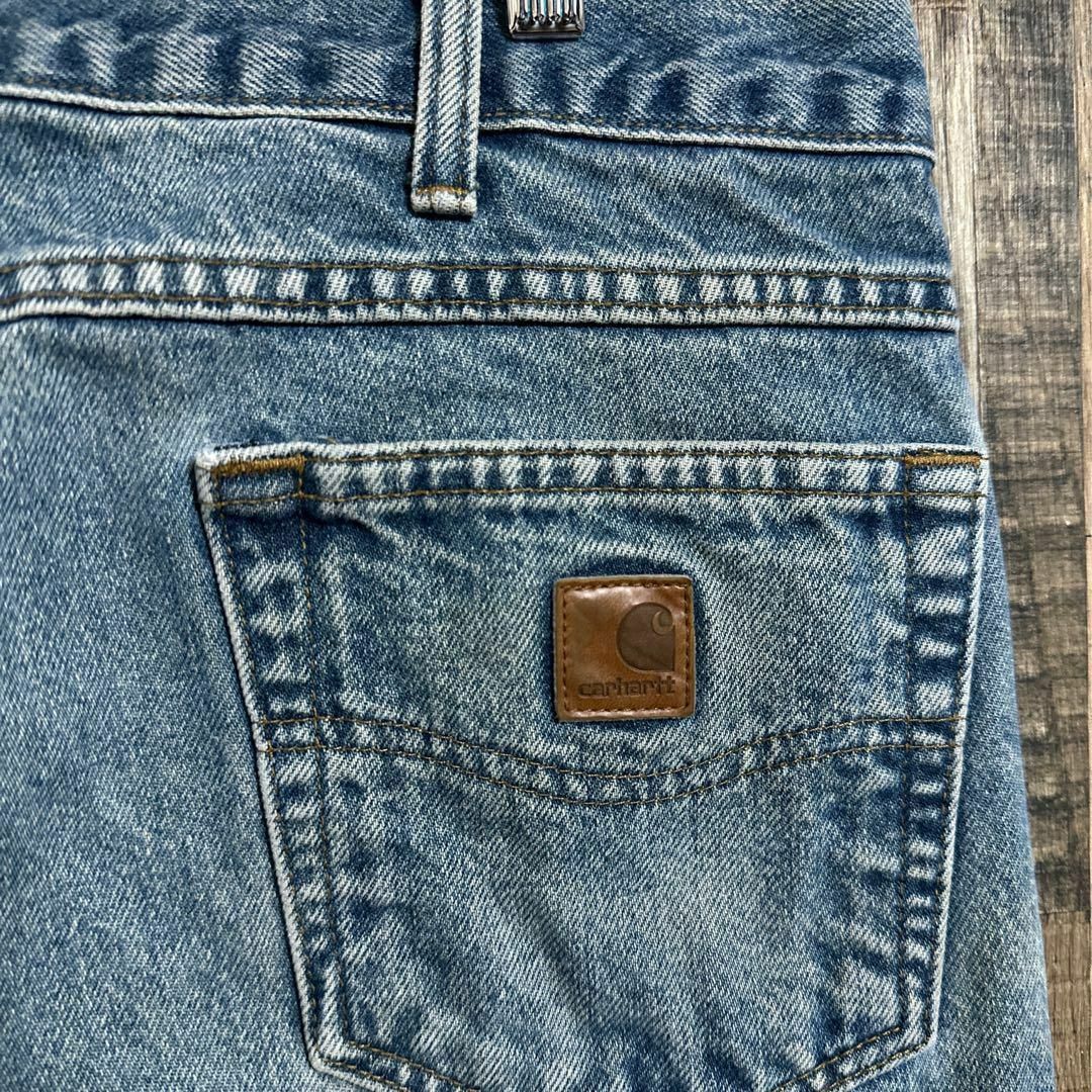 カーハート デニム Gパン ジーンズ パンツ ロゴ アメカジ 38 USA古着
