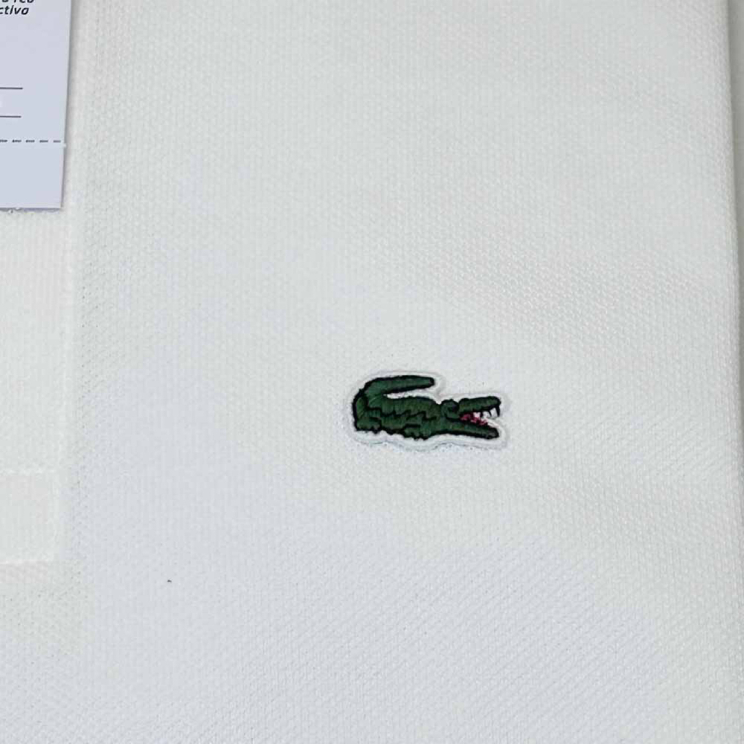 LACOSTE(ラコステ)の新品 わけあり LACOSTE 半袖ポロシャツ ホワイト ボーイズ12サイズ レディースのトップス(ポロシャツ)の商品写真