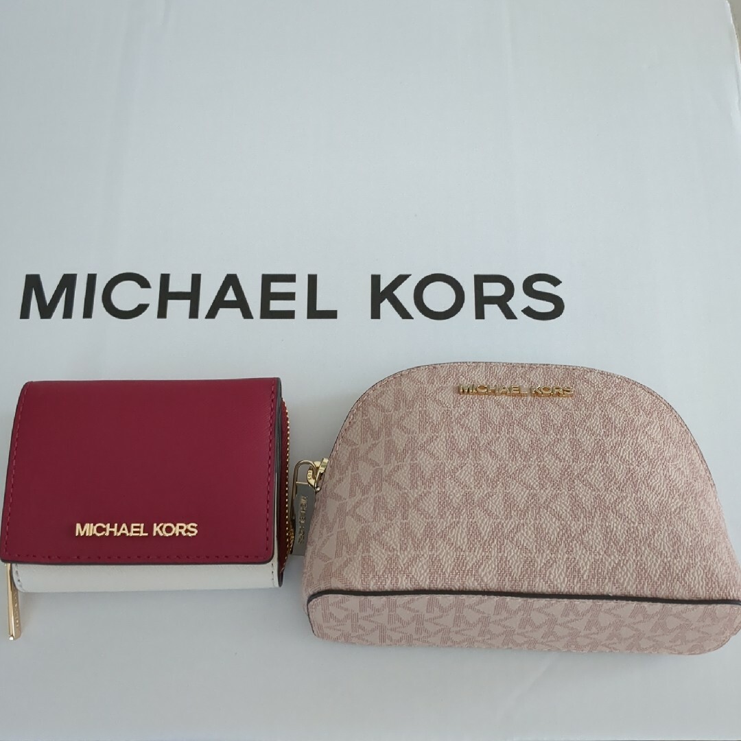 Michael Kors - 新品♡マイケルコース ポーチ、財布セットの通販 by