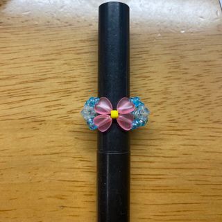 ハンドメイド 指輪 ビーズ 花(リング)