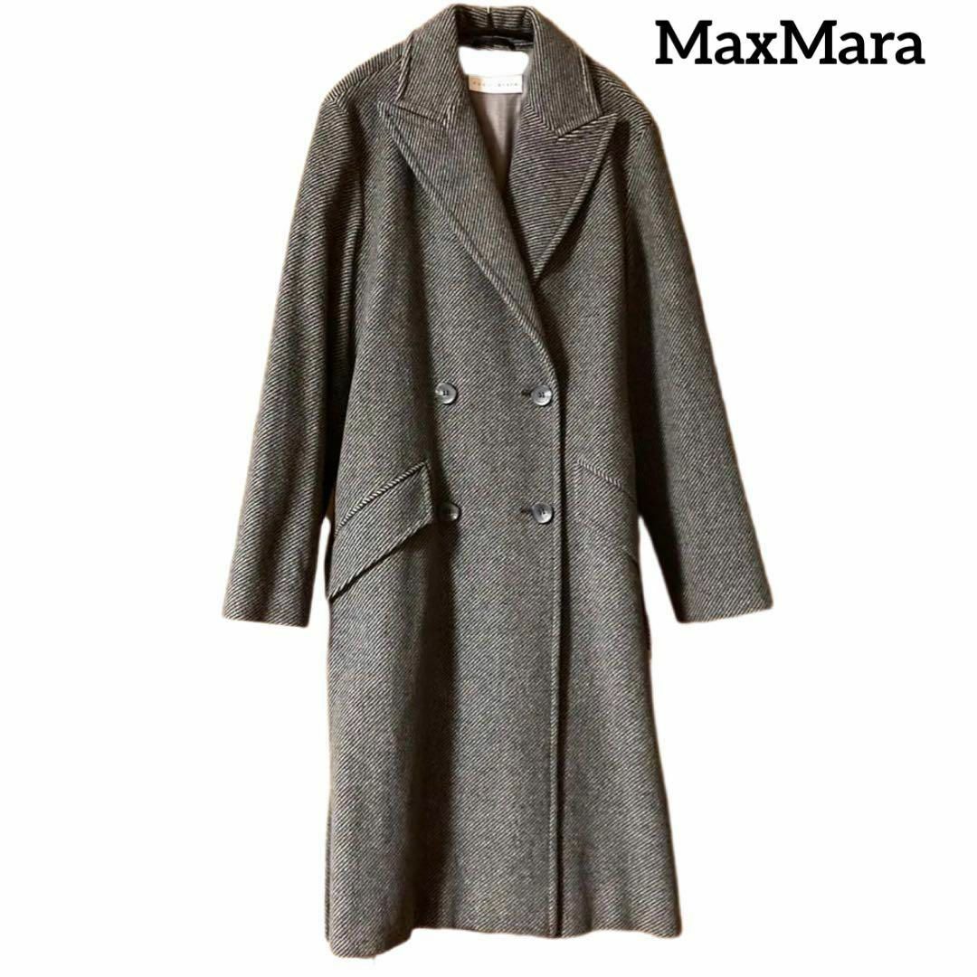 美品♡MaxMaraベルテッドコート マニュエラ イタリヤ製 ブラウン L相当