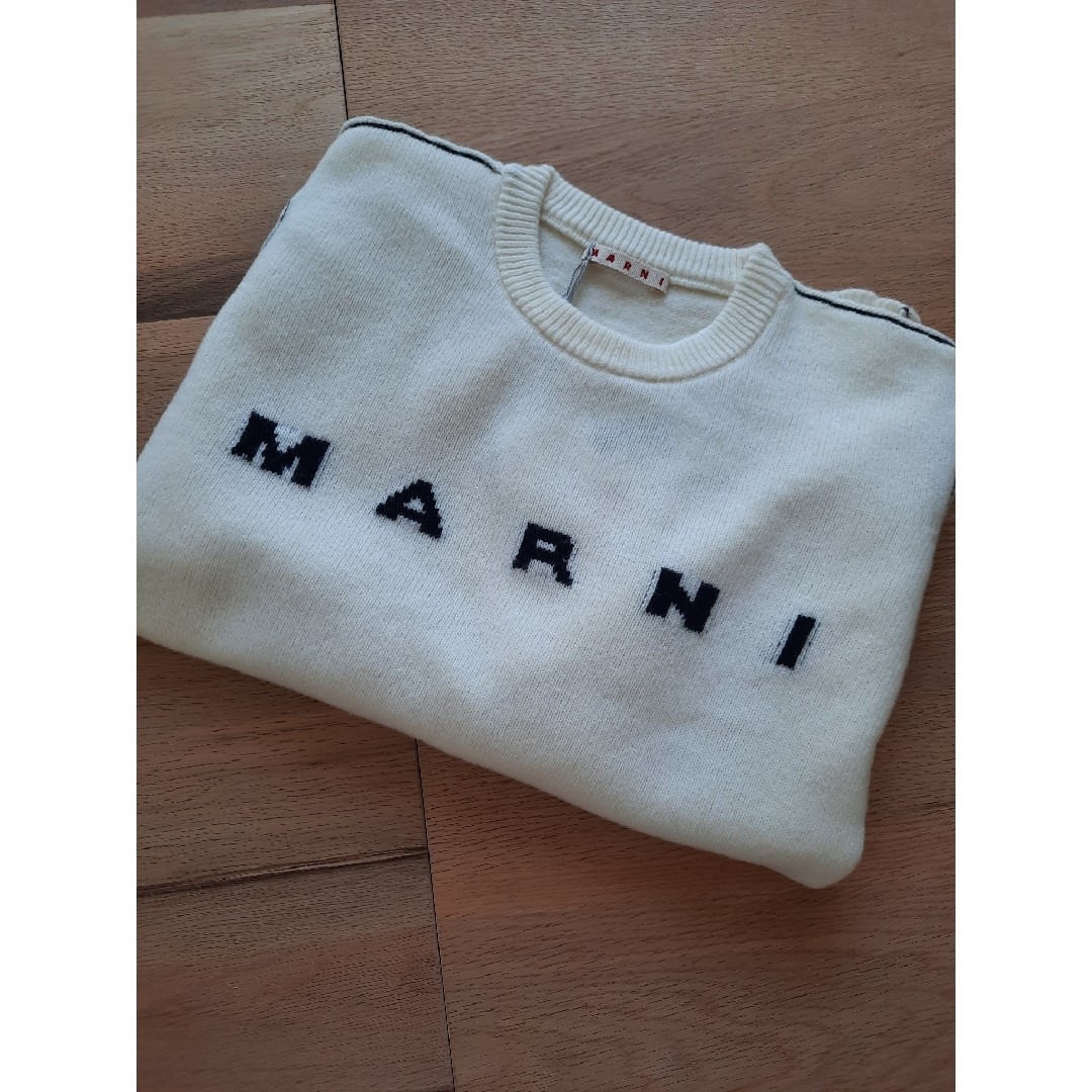 新品/MARNI バイカラーニット セーター 12Y/Sサイズ-