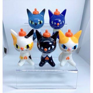 メディコムトイ(MEDICOM TOY)の黒ねこ意匠　VAG BLACK CAT ROBIN 全5種セット(フルコンプ)(キャラクターグッズ)