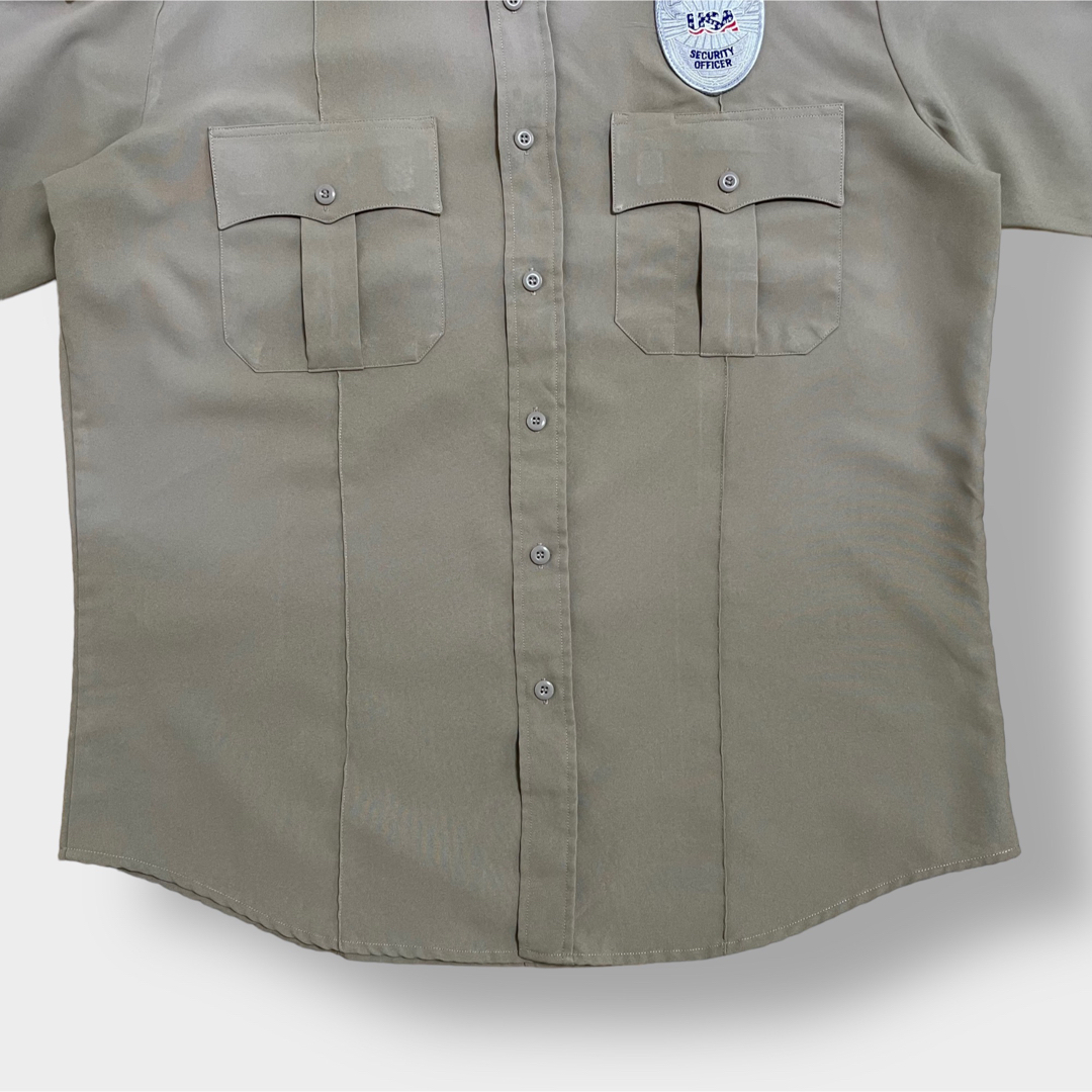 TACTSQUAD ミリタリーシャツ エポーレット ワッペン ポリシャツ 古着 メンズのトップス(シャツ)の商品写真