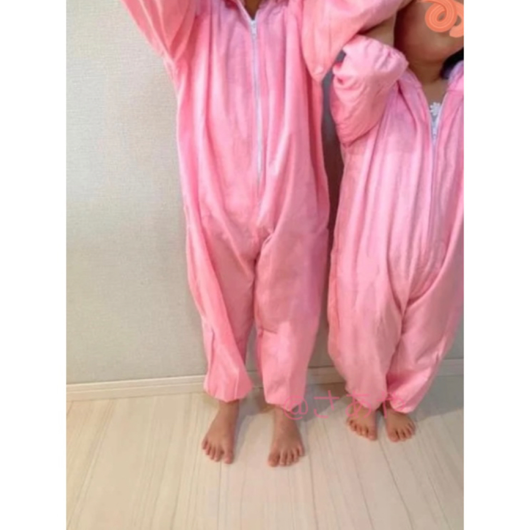 アニマル 着ぐるみ うさぎ ハロウィン ウサギ ピンク 派手 可愛い 着ぐるみ エンタメ/ホビーのコスプレ(衣装)の商品写真
