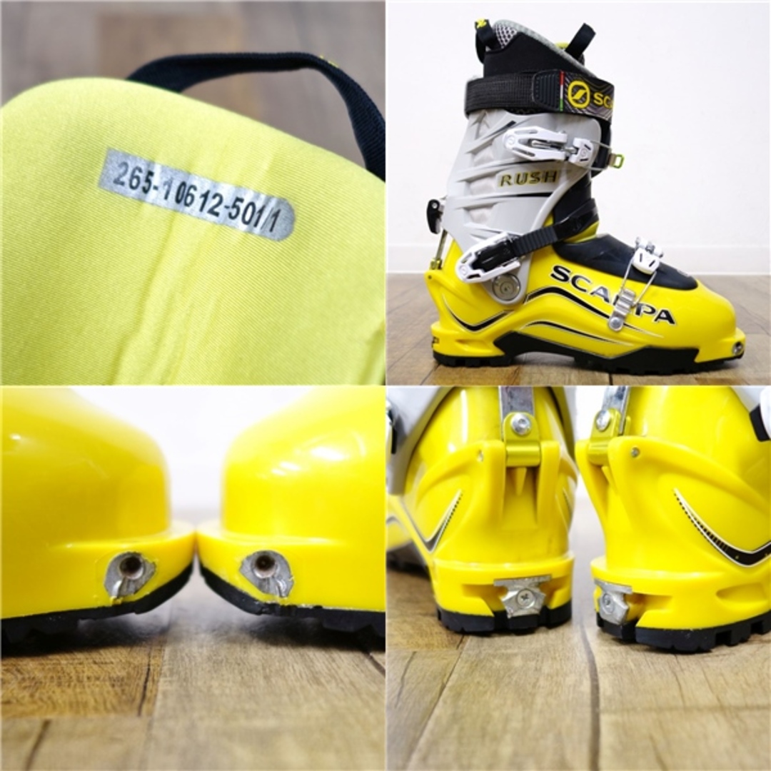 日本産】 SCARPA RUSH ラッシュ スカルパ 山スキー 27センチ ブーツ