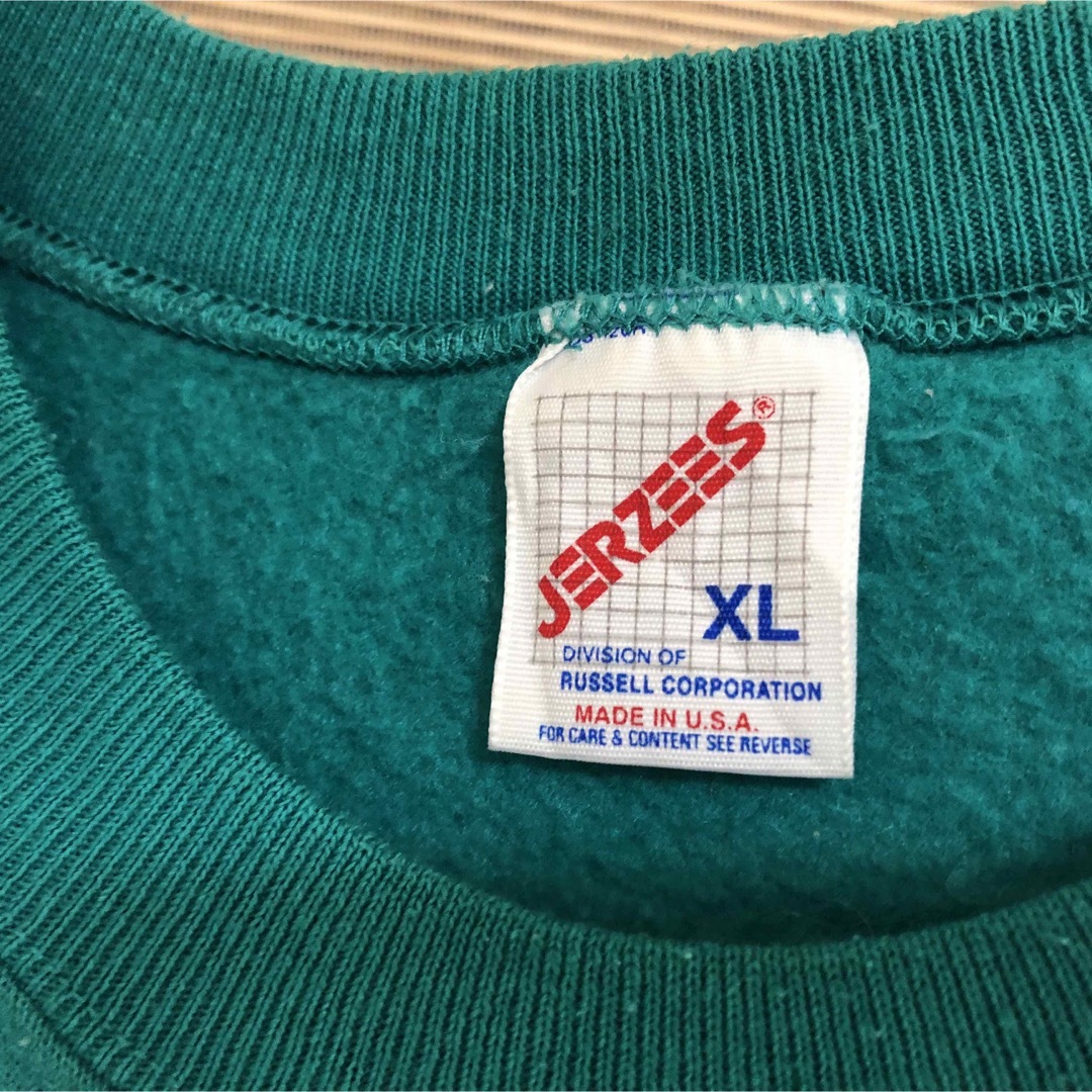 80s USA製 JORDACHE デザイン ヴィンテージ ホワイト スウェット