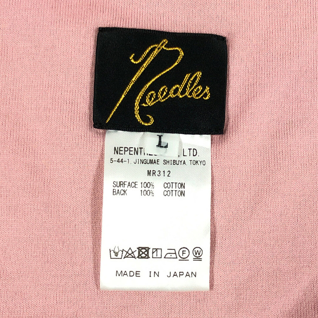 Needles(ニードルス)のNEEDLES ニードルス 品番 MR312 S/S Reversible Tee リバーシブル 半袖Ｔシャツ チャコール ピンク サイズL 正規品 / 32098 メンズのトップス(Tシャツ/カットソー(半袖/袖なし))の商品写真