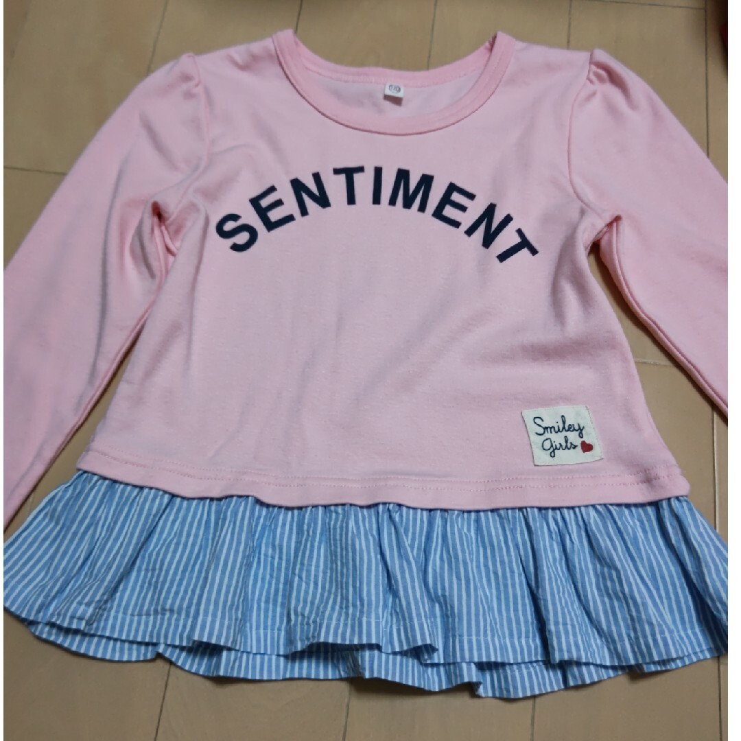 りな様専用　　長袖シャツ　120 キッズ/ベビー/マタニティのキッズ服女の子用(90cm~)(Tシャツ/カットソー)の商品写真