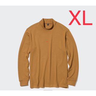 ユニクロ(UNIQLO)の【新品未使用】ストレッチドライモックネックtシャツ　XL(Tシャツ/カットソー(七分/長袖))