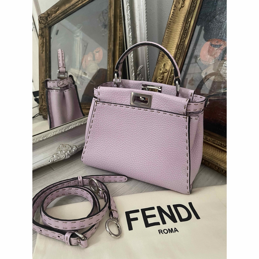 FENDI フェンディ セレリア ピーカブー スモール ライラック