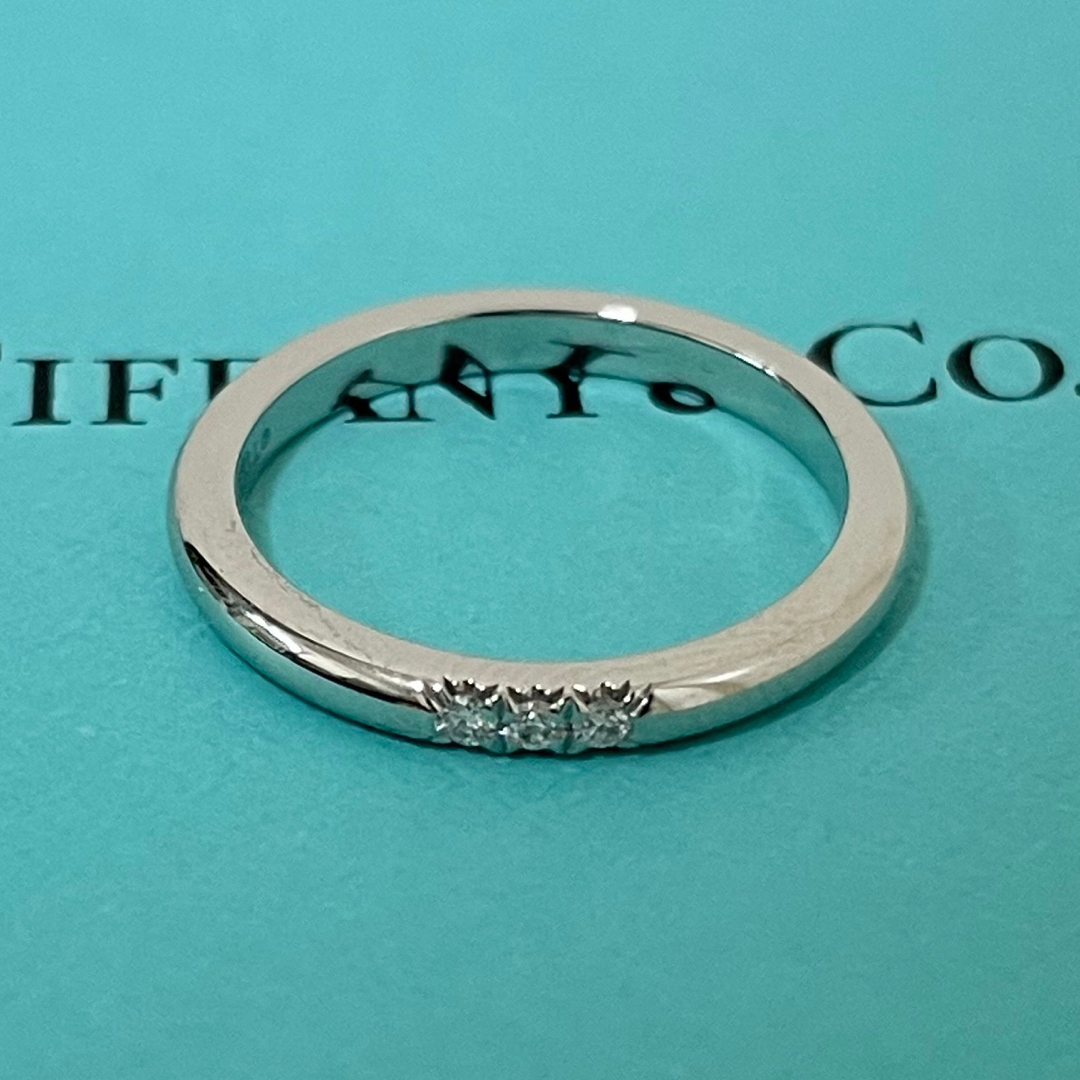 Tiffany & Co.(ティファニー)のTiffany&Co. ティファニー リング 3Pダイヤ Pt950 指輪 レディースのアクセサリー(リング(指輪))の商品写真