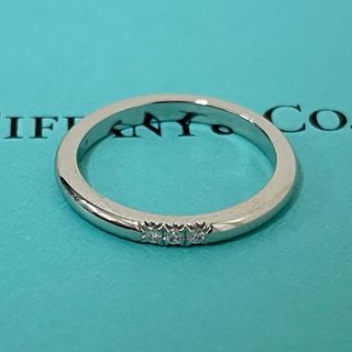 ティファニー(Tiffany & Co.)のTiffany&Co. ティファニー リング 3Pダイヤ Pt950 指輪(リング(指輪))