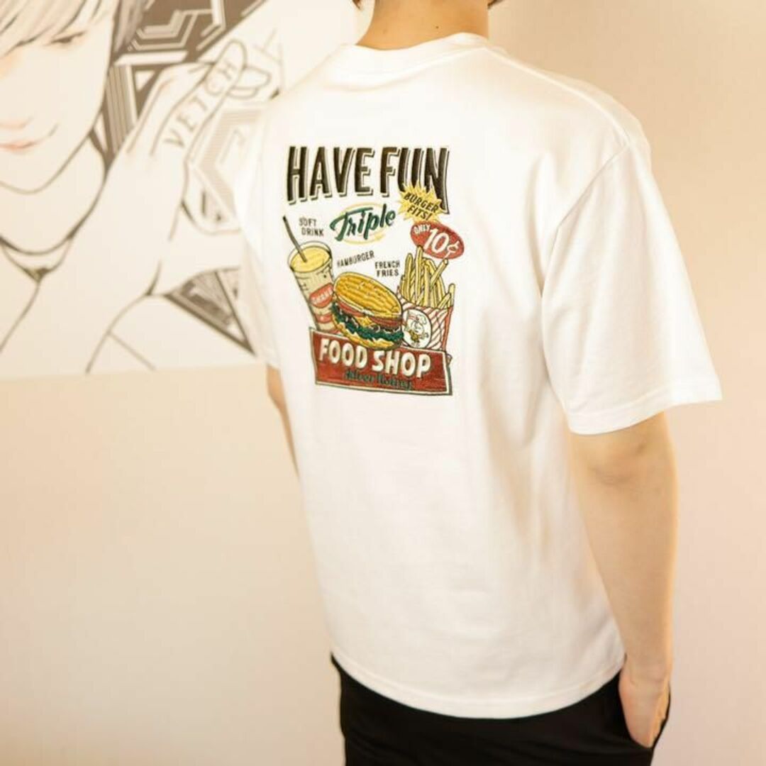 『新品』ジャンクフードＴシャツ【ホワイトL メンズのトップス(Tシャツ/カットソー(半袖/袖なし))の商品写真
