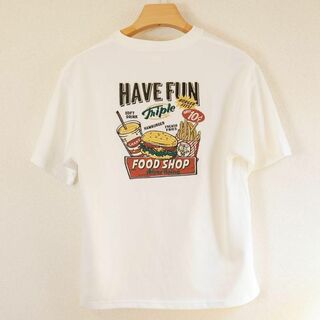 『新品』ジャンクフードＴシャツ【ホワイトL(Tシャツ/カットソー(半袖/袖なし))