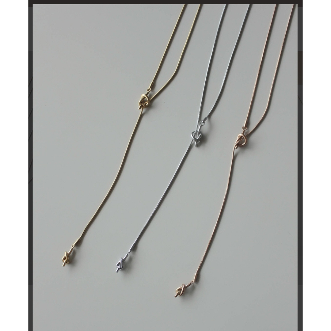 Long Drop Knot Necklace レディースのアクセサリー(ネックレス)の商品写真