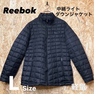 リーボック ロゴプリント ダウンジャケット M 黒 Reebok メンズ   【230113】