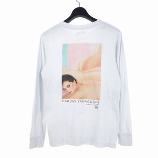 ステューシー(STUSSY)のステューシー STUSSY プリント Tシャツ 長袖 カットソー S 白 (Tシャツ/カットソー(七分/長袖))