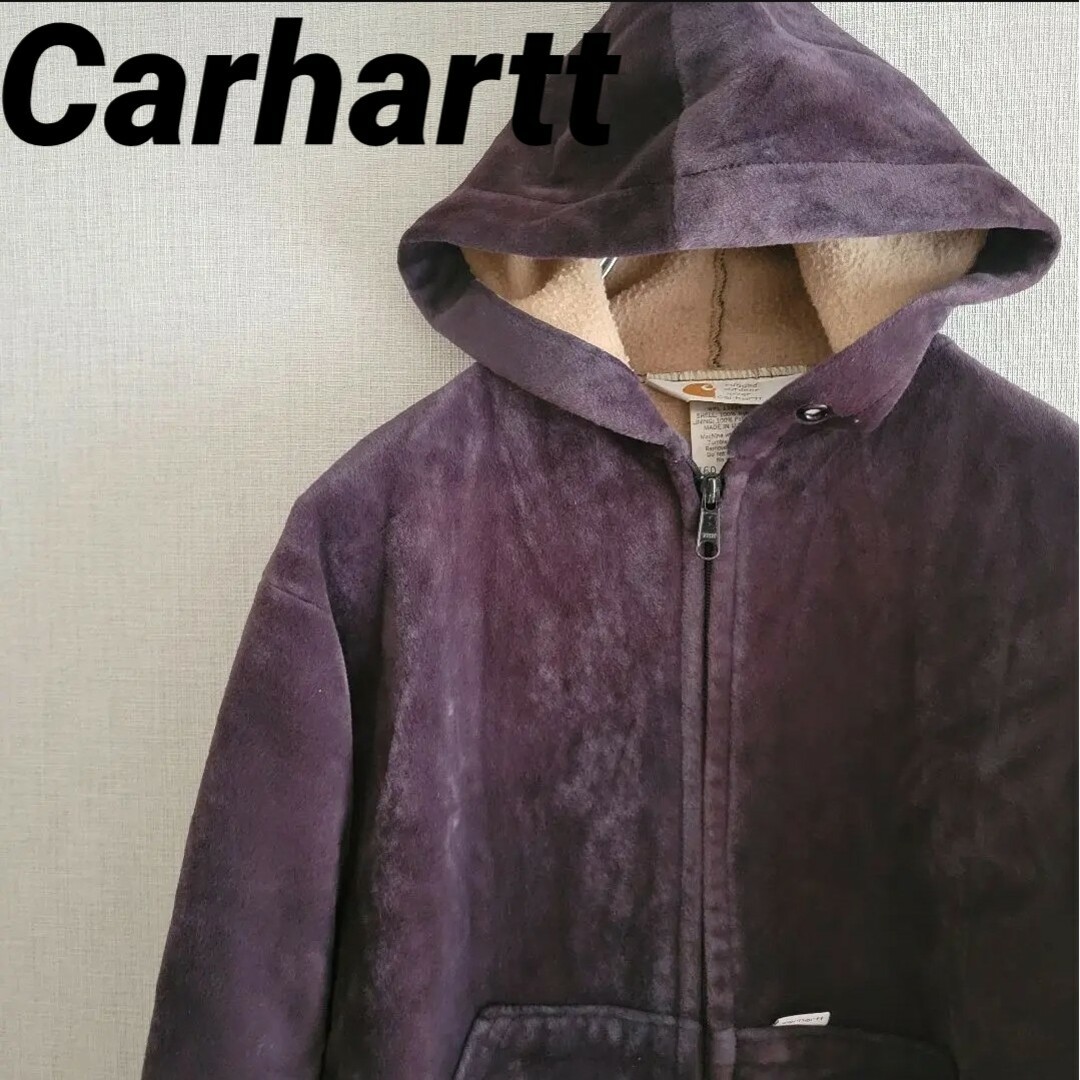 Carhartt カーハート アメリカ製 ベロアパーカー ネイビー