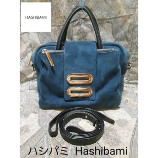 ハシバミ(Hashibami)のハシバミ Hashibami スエード×本革/2way/斜め掛けショルダーバッグ(ショルダーバッグ)